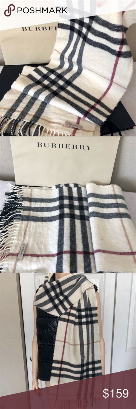 burberry ivory check scarf|burberry check scarf men.